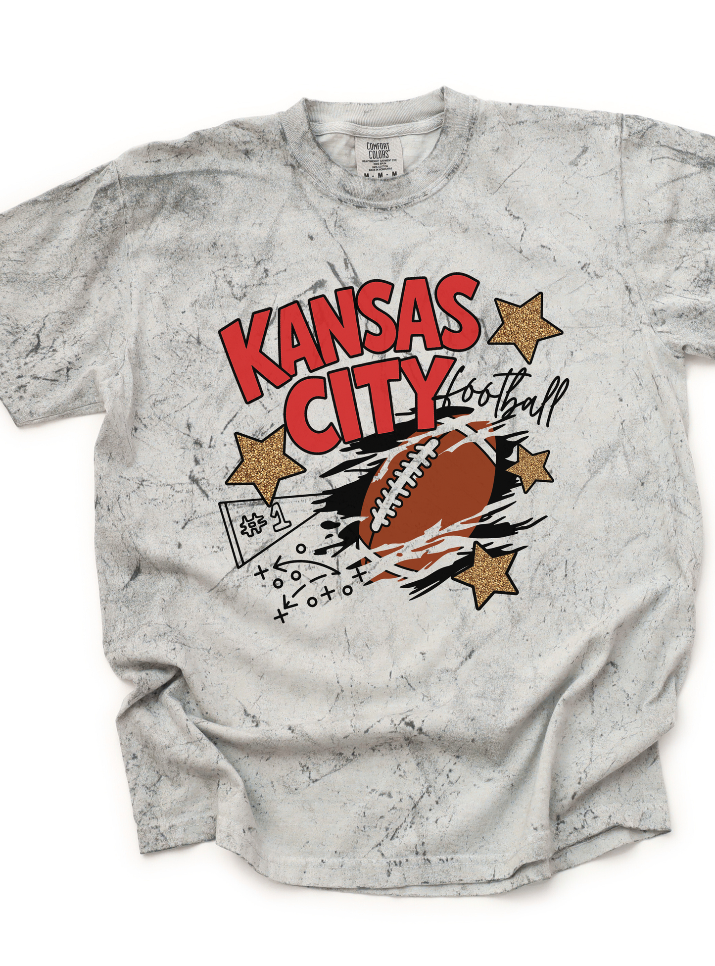 Kansas City Football Color Blast Tee