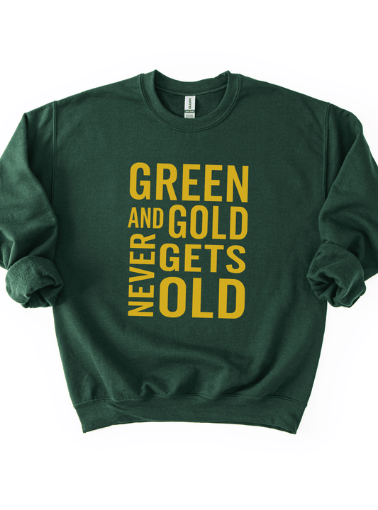 Green and Gold Crewneck