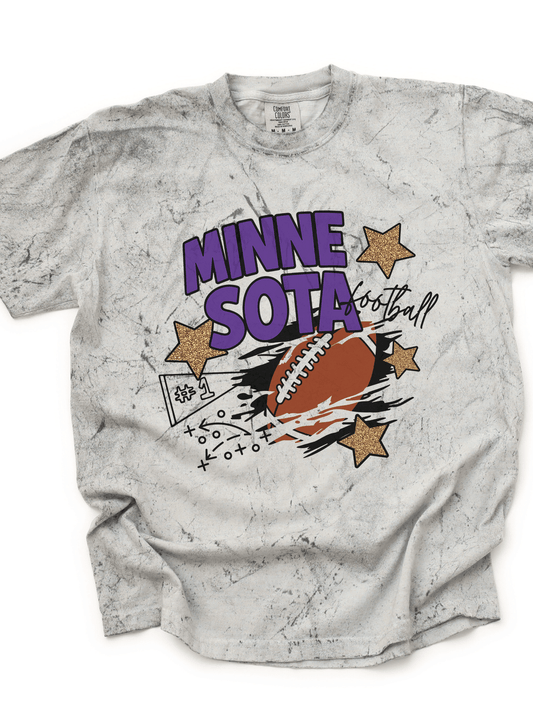 MN Football Color Blast Tee