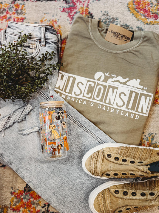 Wisconsin License Plate Tee