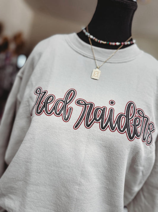 Retro Red Raiders Crewneck
