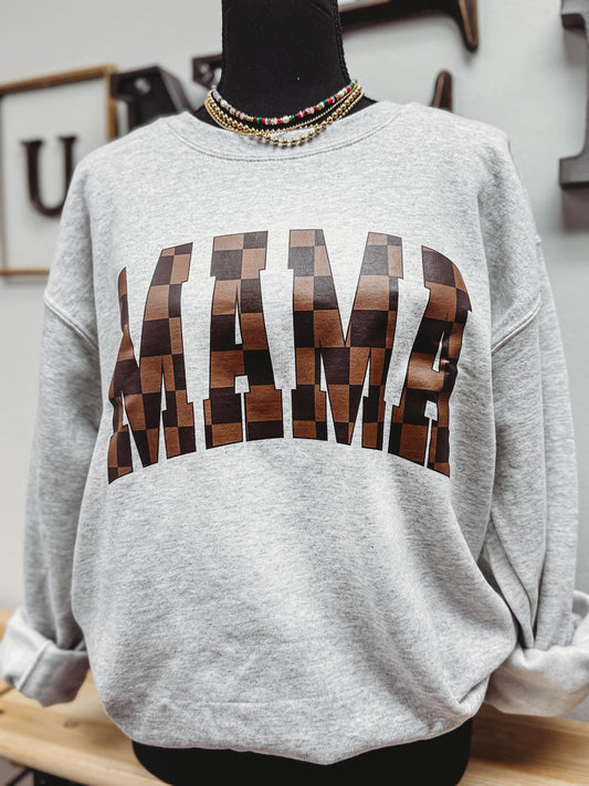 Checker Mama Sweatshirt