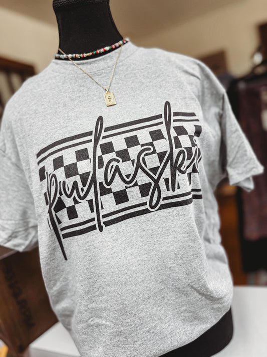 Pulaski Checker Gildan Tee