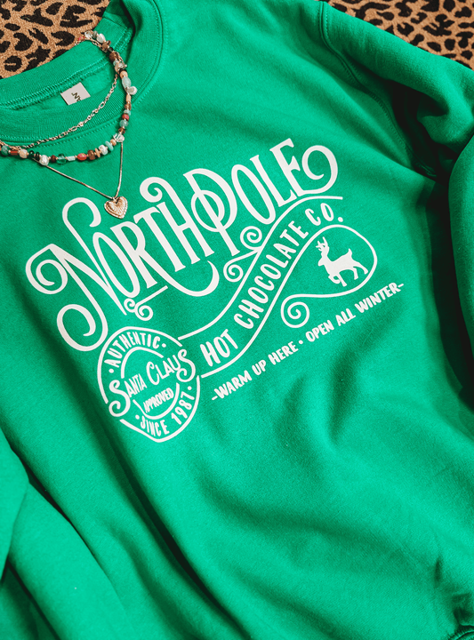 North Pole Hot Chocolate Co. Crewneck