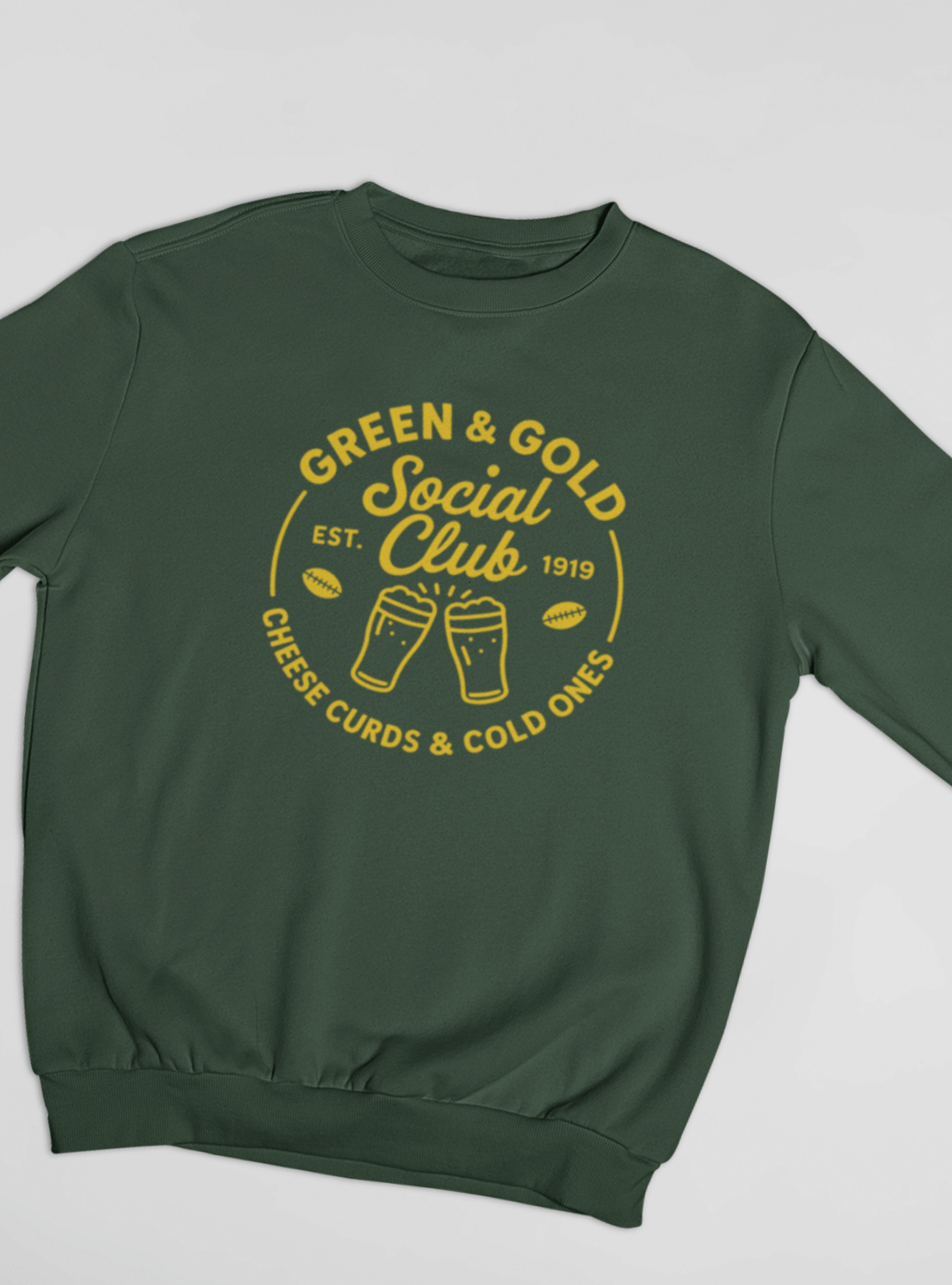 Green & Gold Social Club Crewneck Sweatshirt