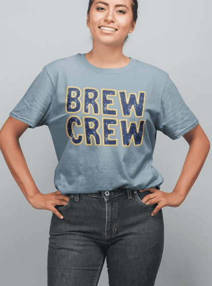 Brew Crew Faux Glitter Tee