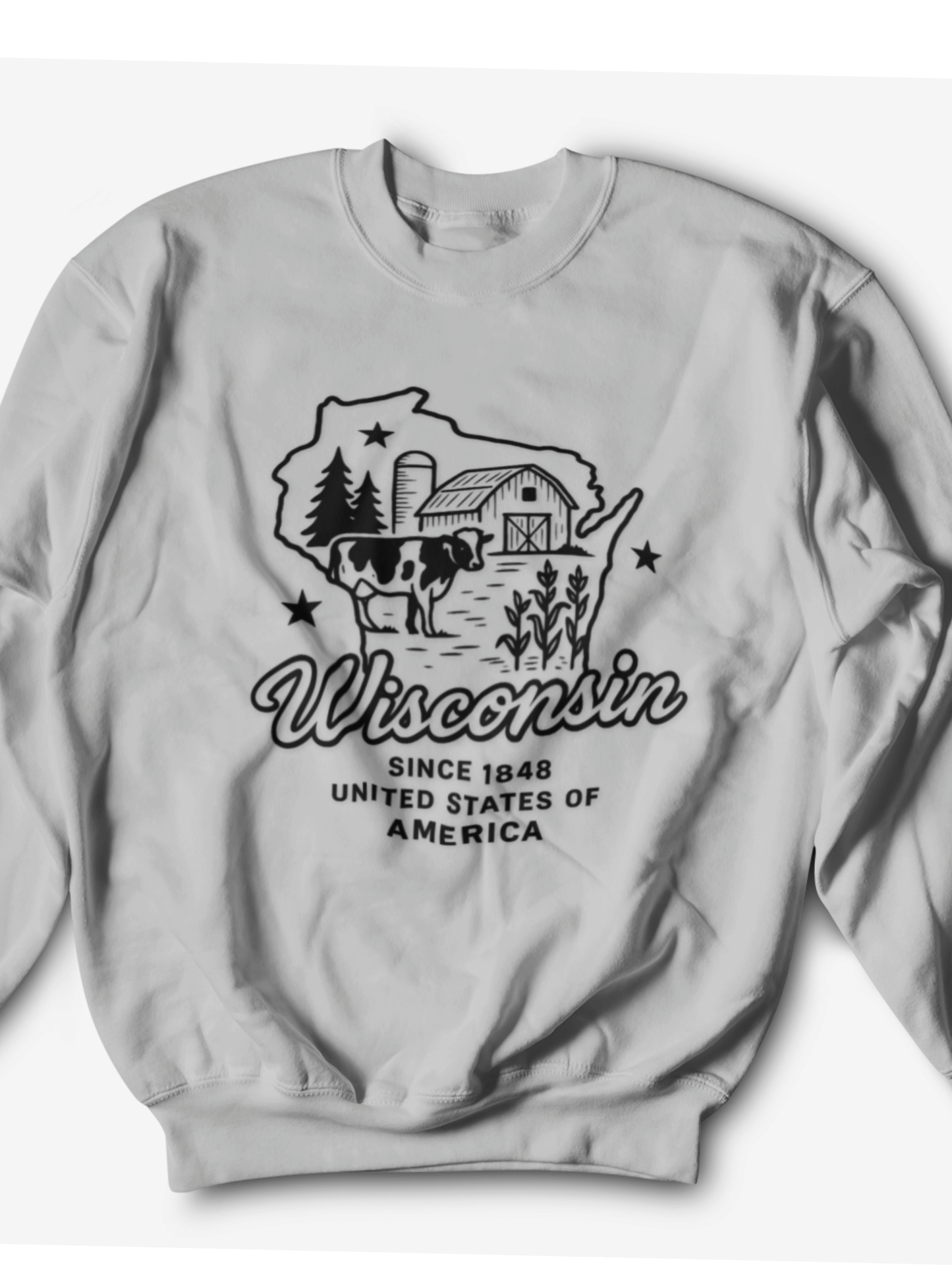 Wisconsin Farm Vintage Crewneck