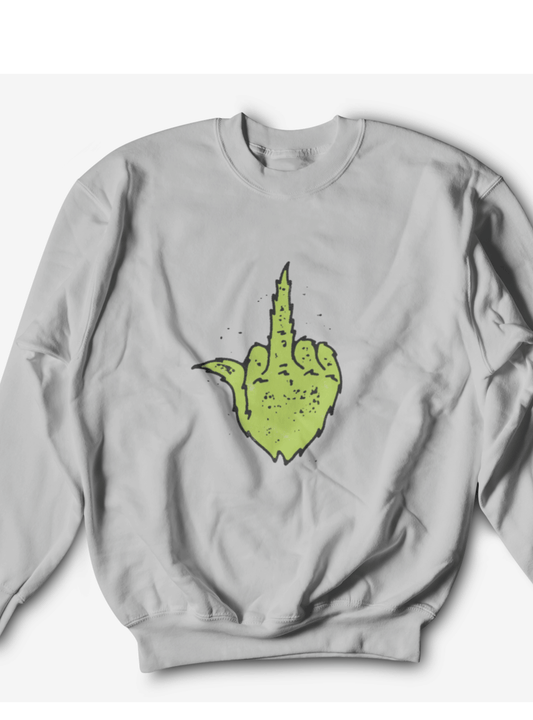 Sassy Green Finger Crewneck