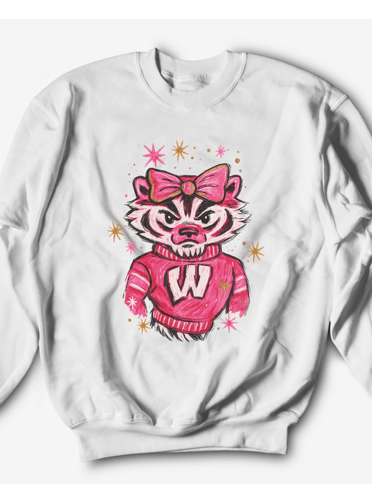Preppy Wisconsin Mascot Sweatshirt