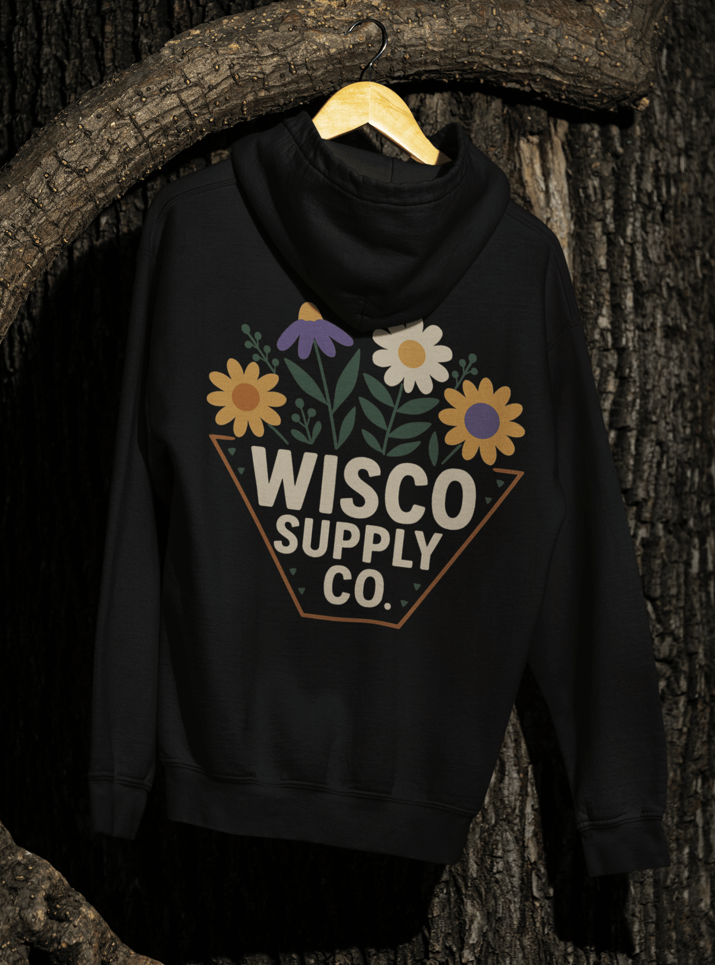 Wisco Supply Co. Floral Hoodie