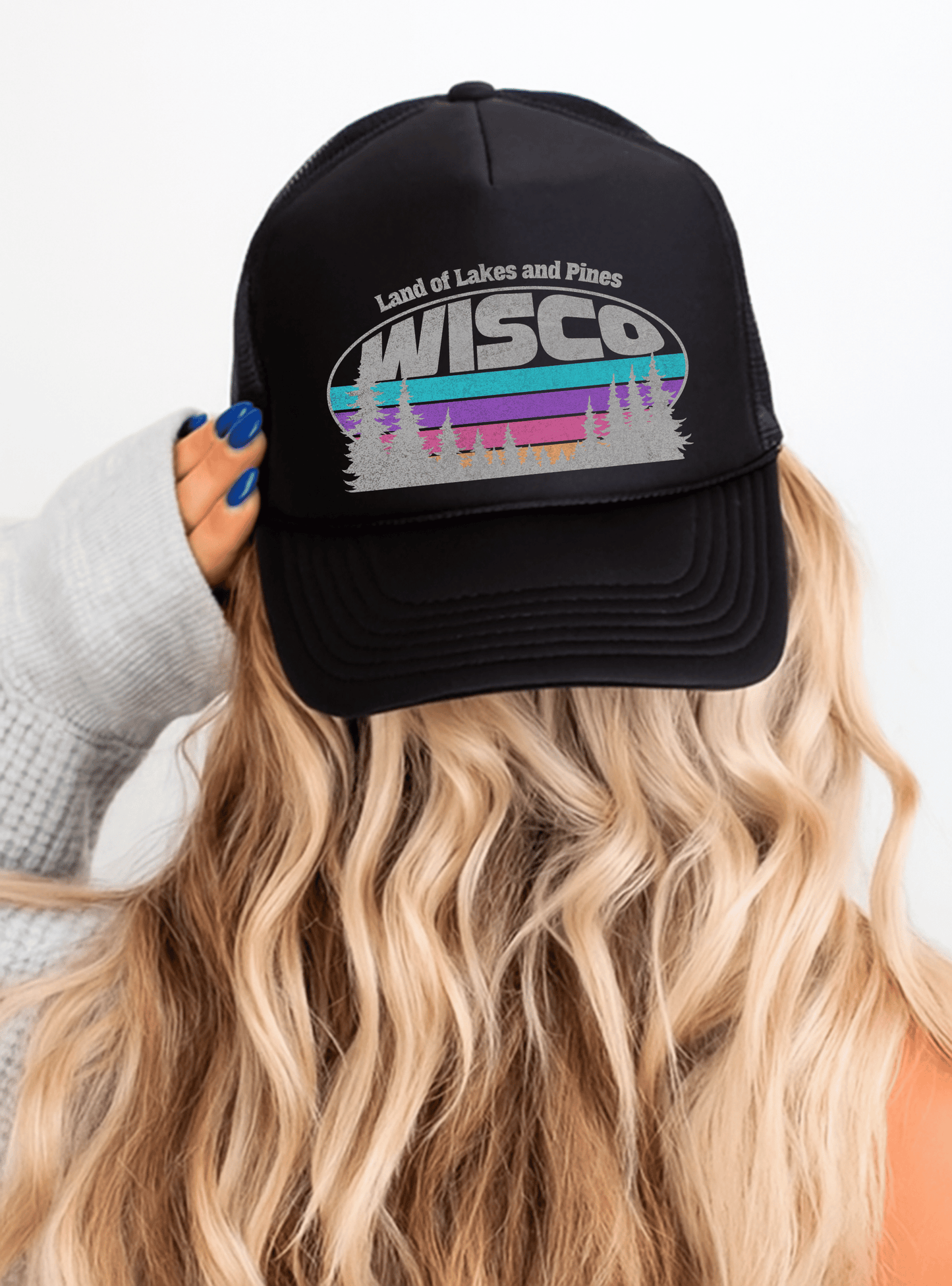 Wisco Retro Stripe Trucker Cap