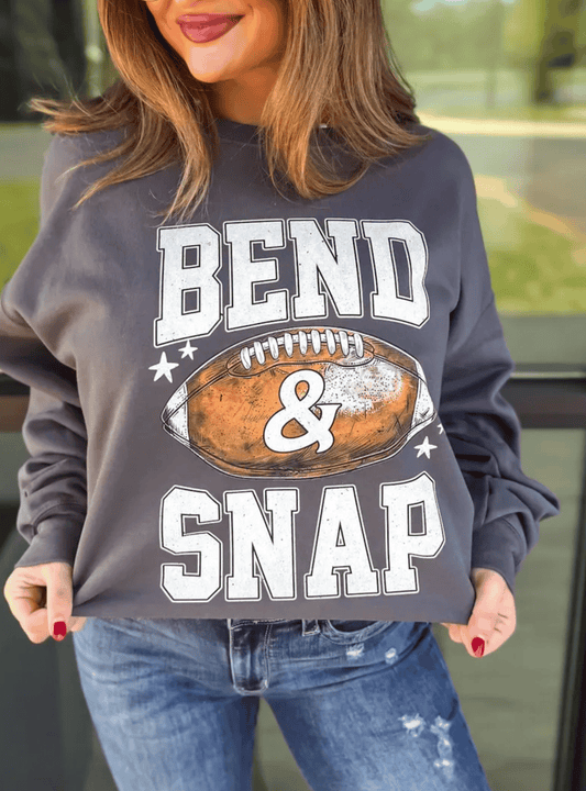 Bend & Snap Football Crewneck