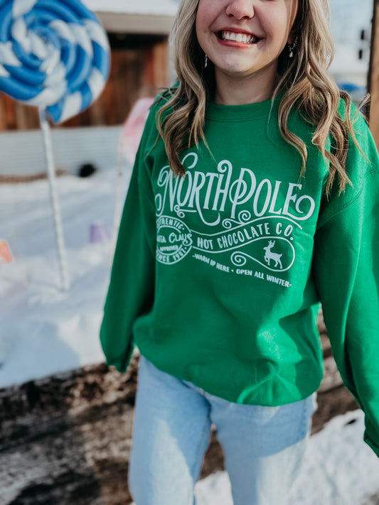 North Pole Hot Chocolate Co. Crewneck