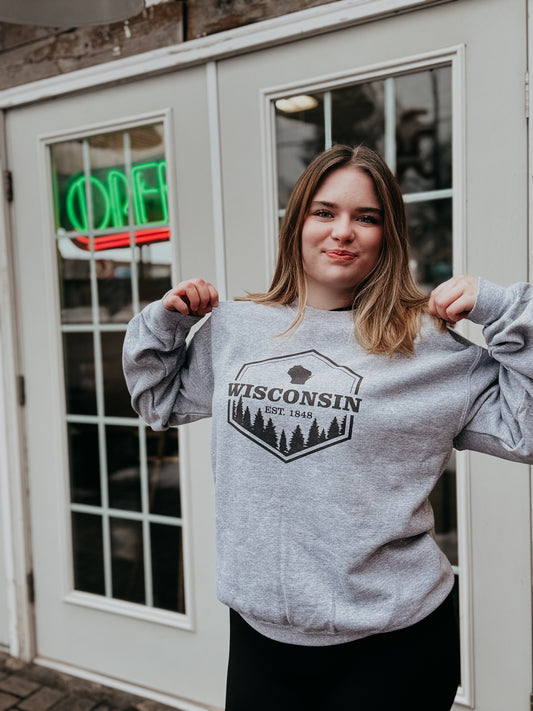 Wisconsin Badge Crewneck