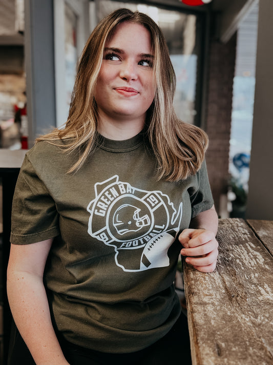 WI Football Comfort Colors