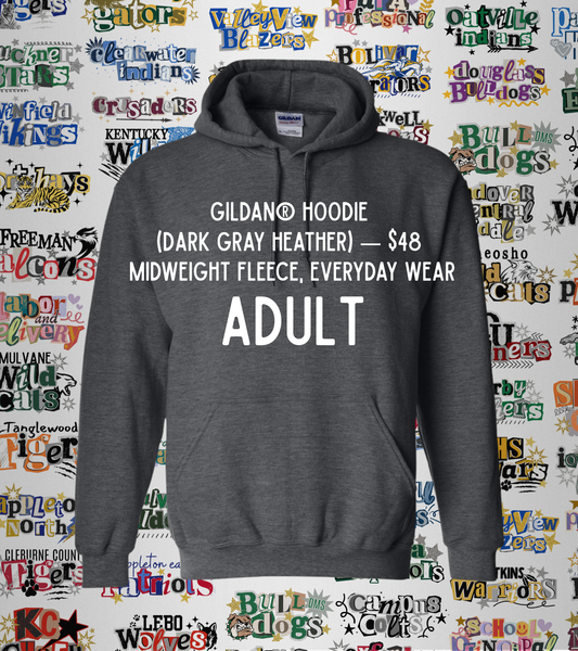 Custom School Spirit Scrapbook ADULT Hoodie