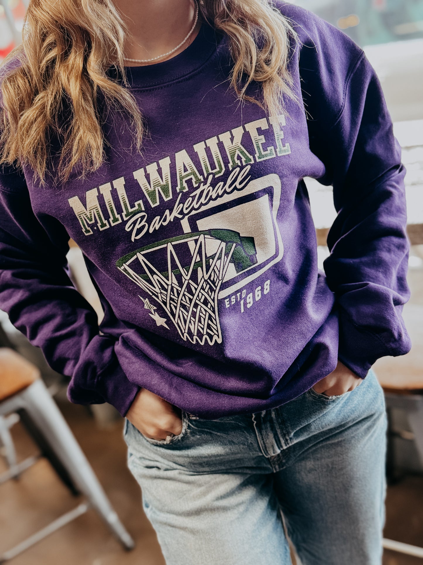Milwaukee Basketball Crewneck