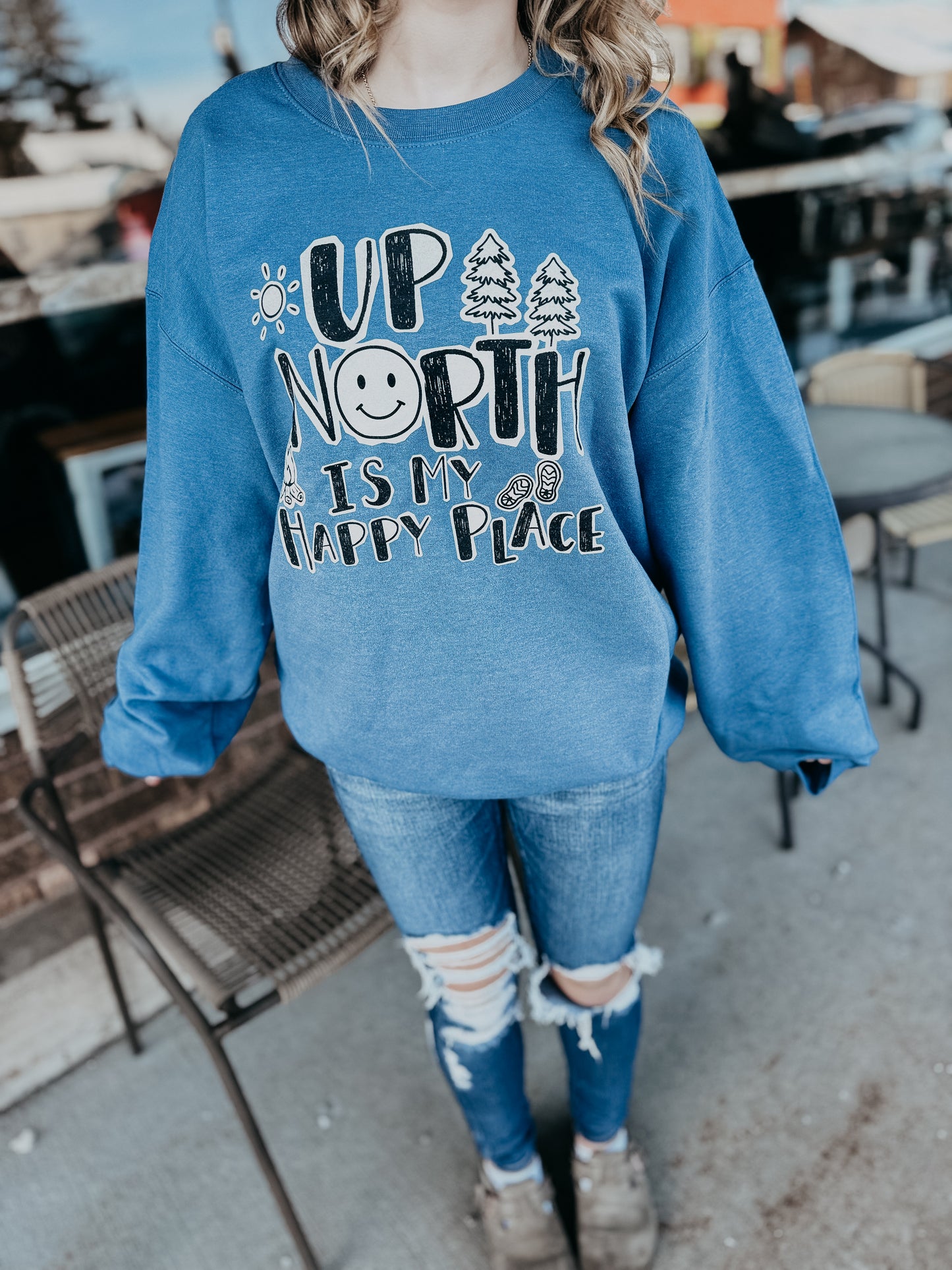 Up North Is My Happy Place Sweatshirt