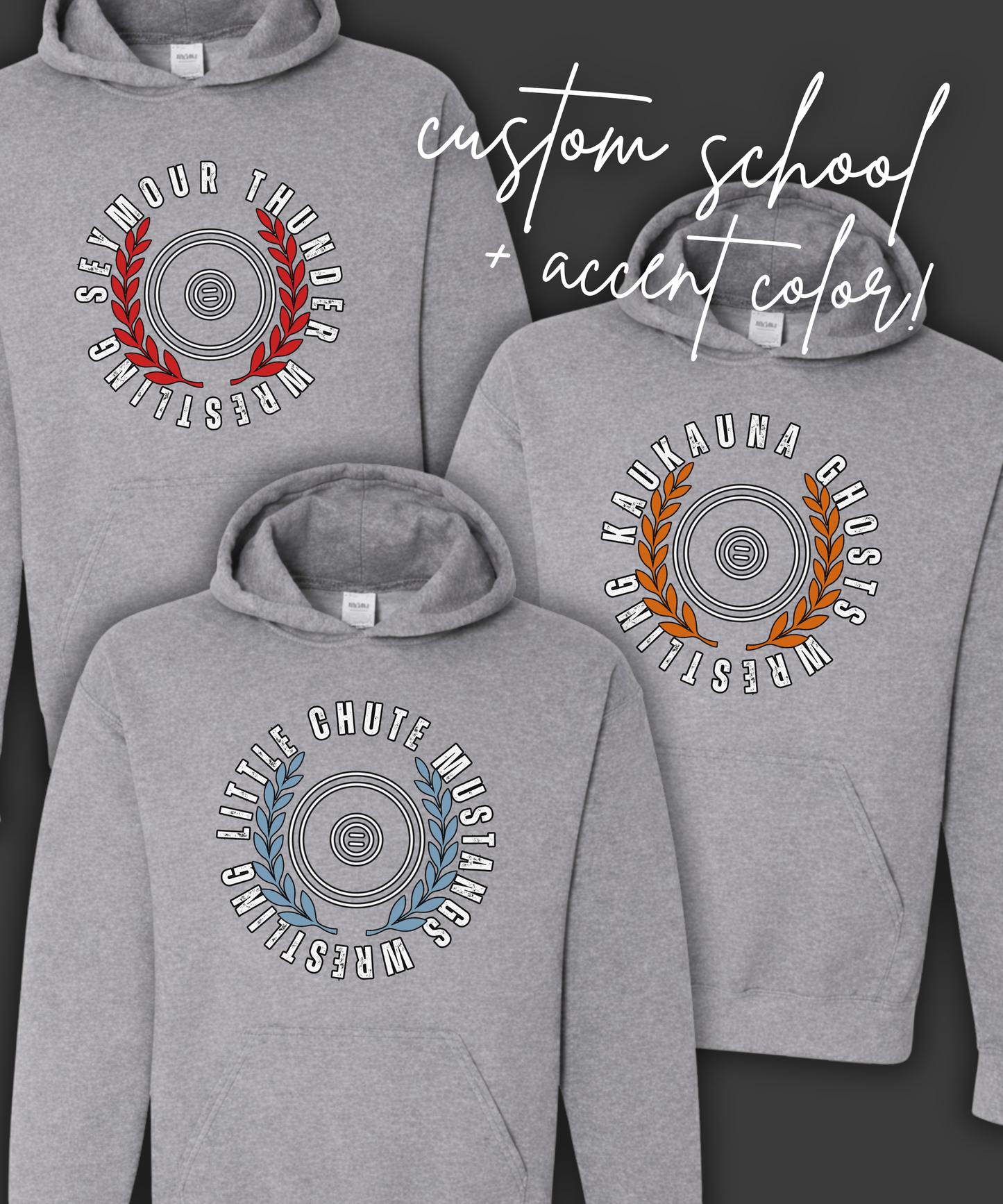 Custom School Wrestling Hoodie