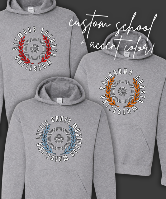 Custom School Wrestling Hoodie