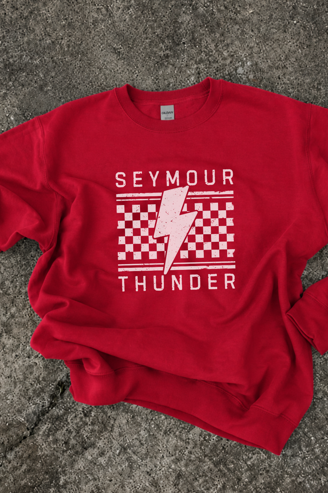 Checker Thunder Crewneck
