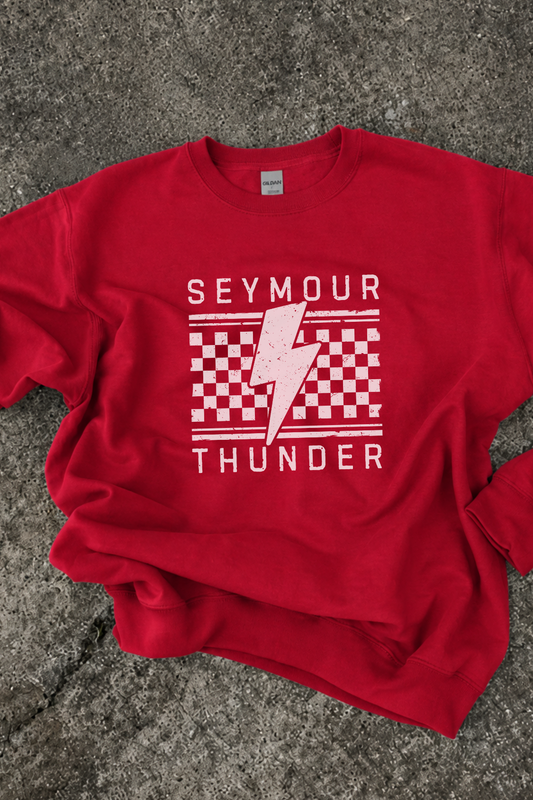 Checker Thunder Crewneck
