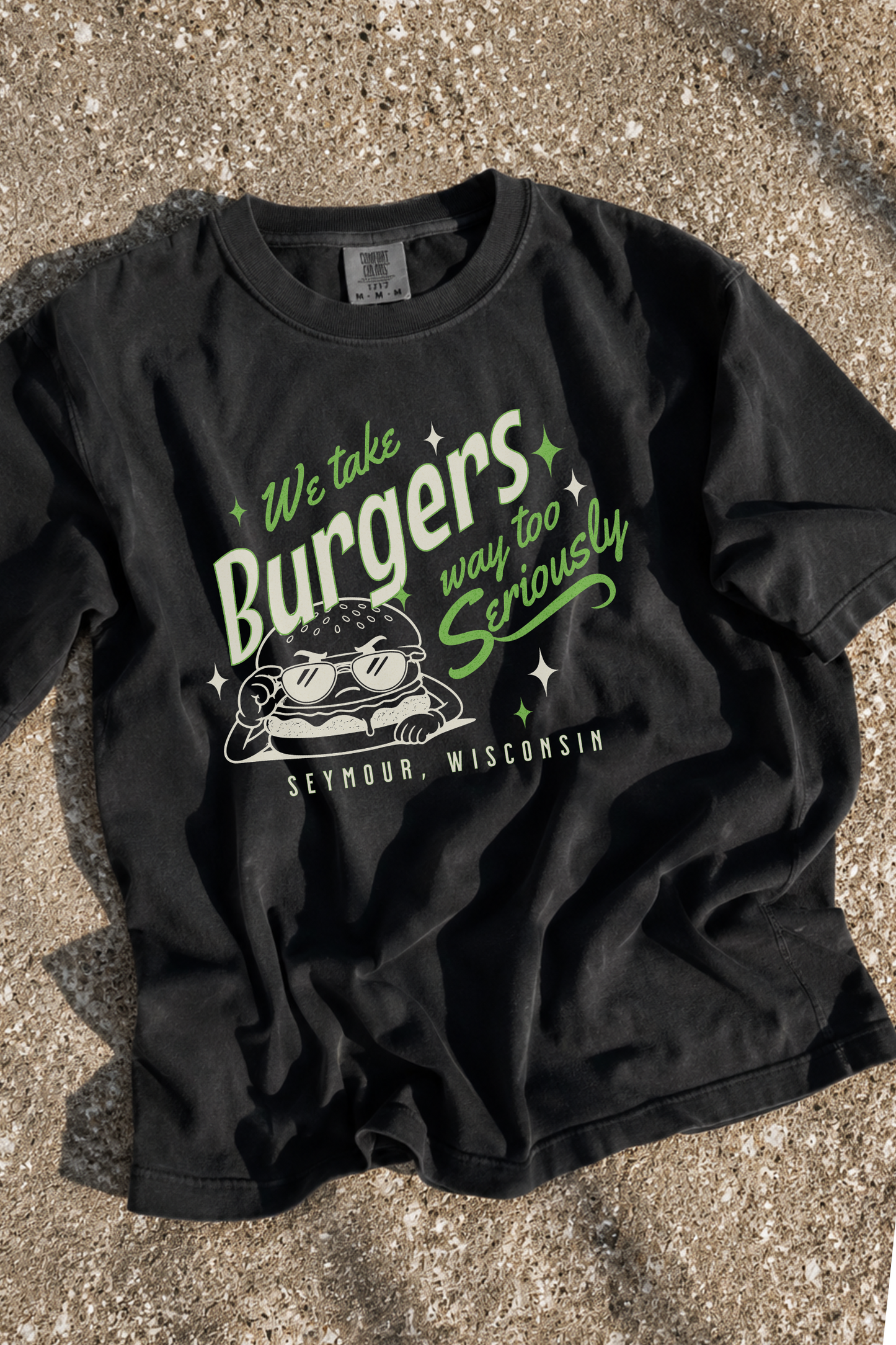 So Serious Burger Tee