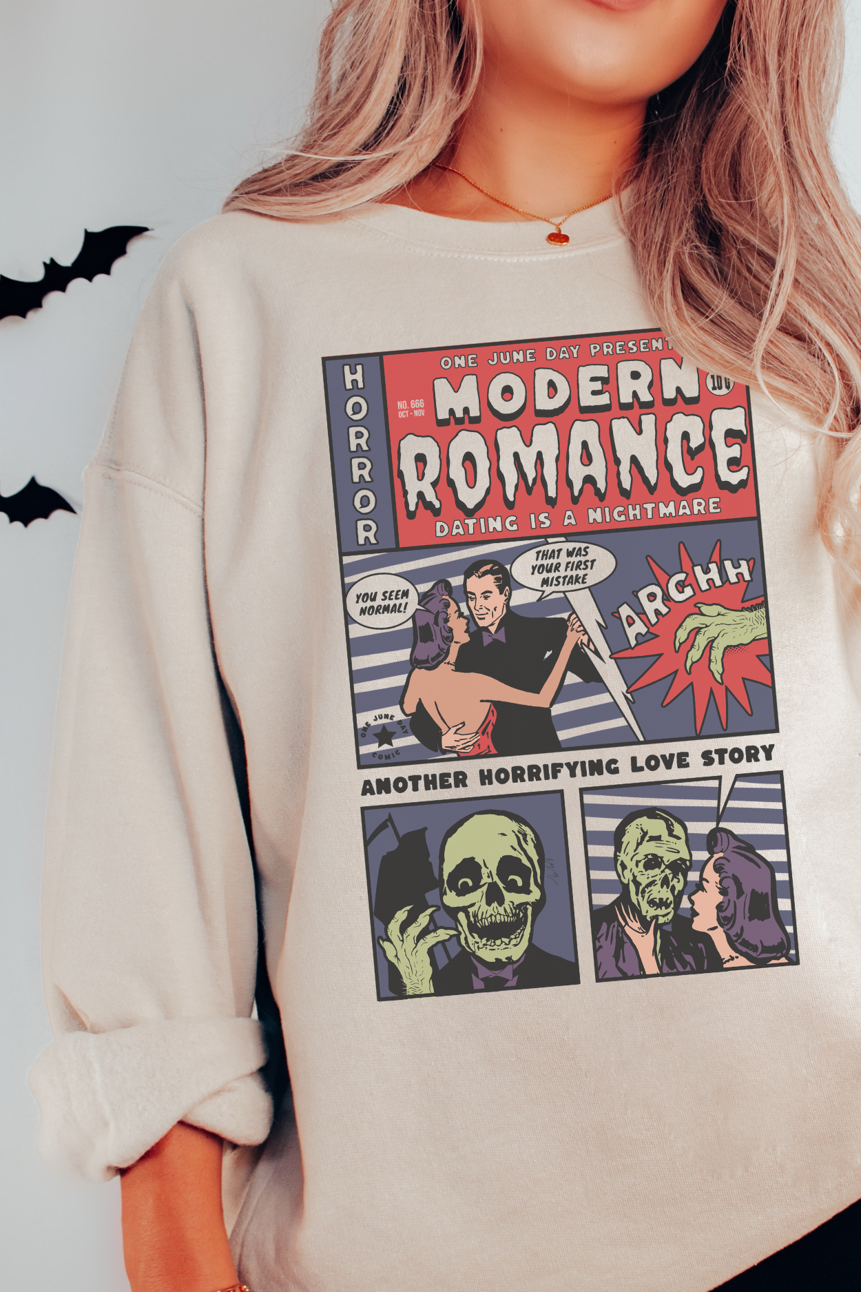 Modern Romance Halloween Crewneck