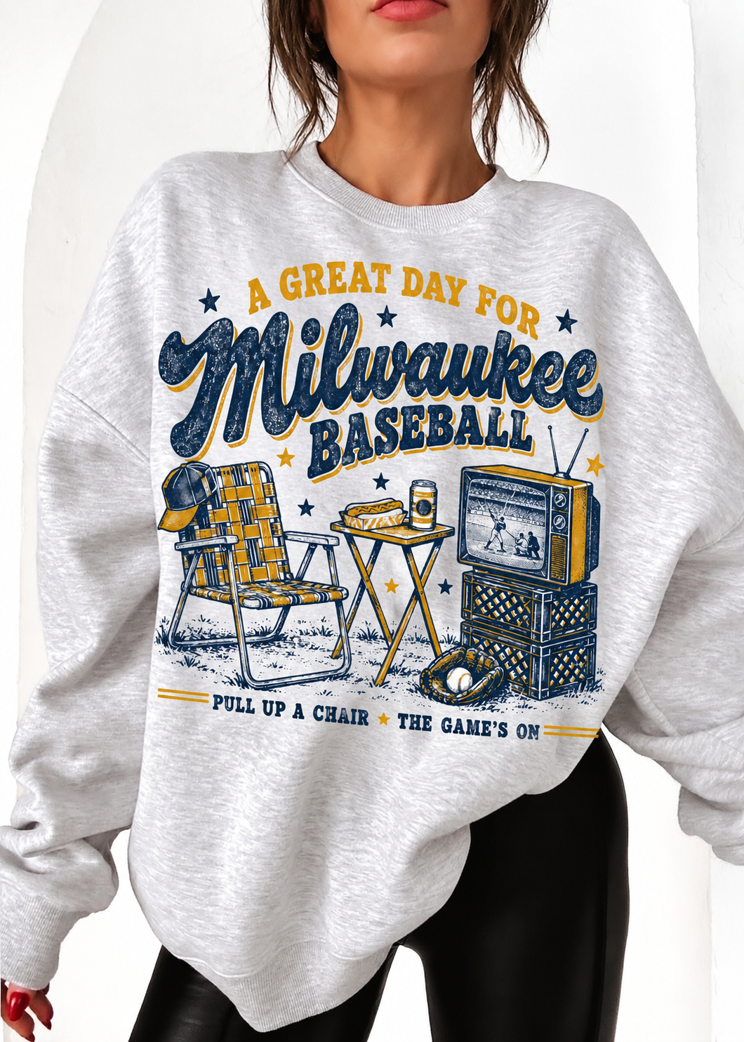 Milwaukee Baseball Vintage Graphic Sweatshirt