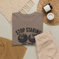 Stop Staring at My Bobbers T-Shirt | Funny Fishing Tee