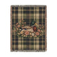 Mallard & Wildflowers Plaid Woven Throw Blanket