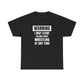 Adult Wrestling Warning Tee - Multiple Colors