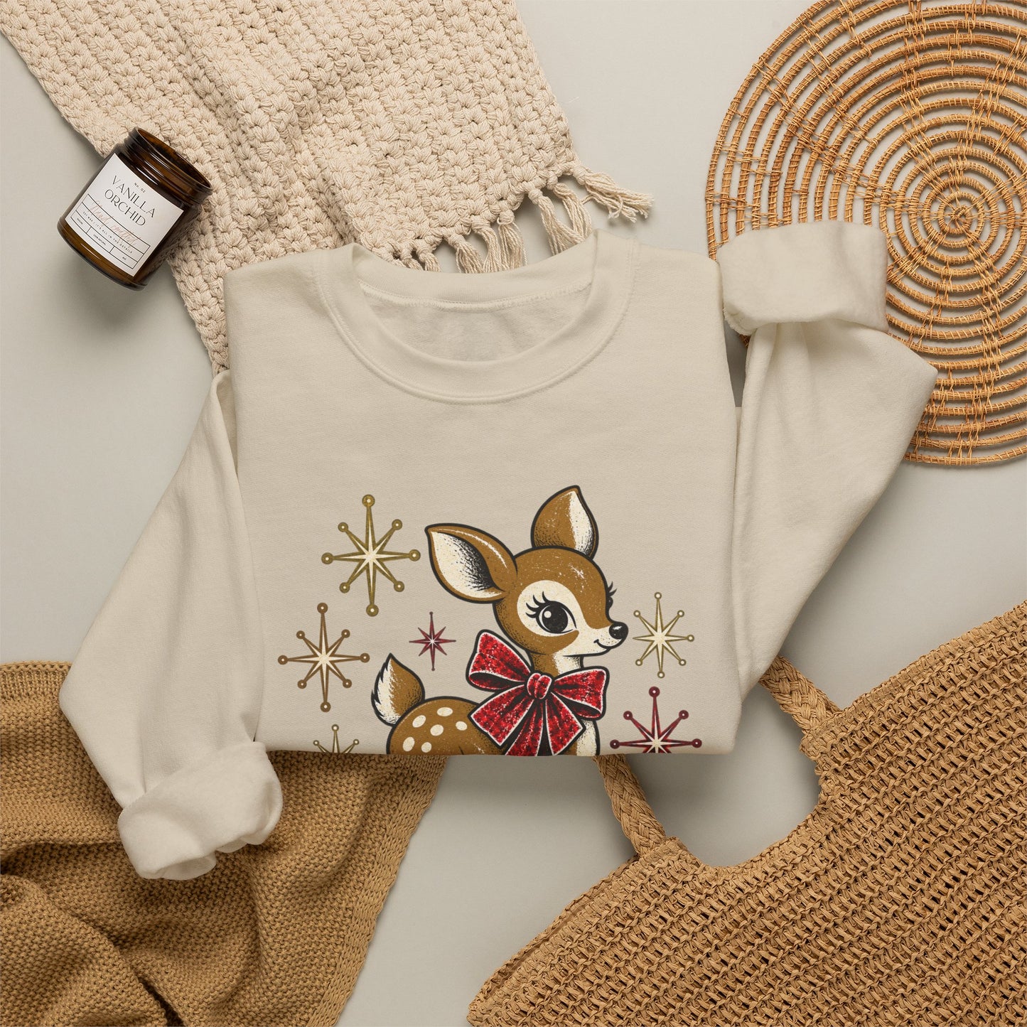 Vintage Deer Christmas Sweatshirt