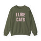I Like Cats Crewneck Sweatshirt