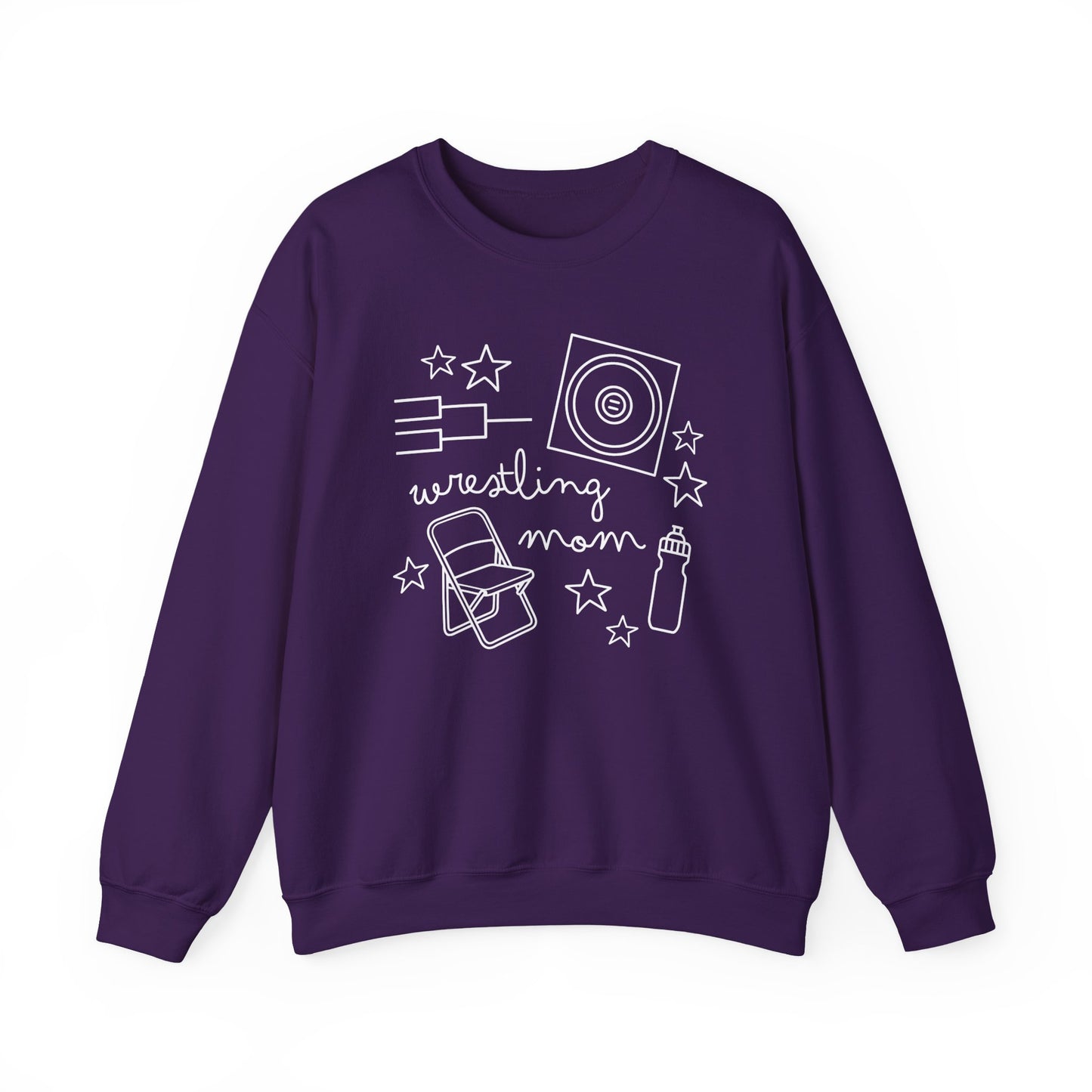Wrestling Mom Doodle Crewneck - Multiple Colors