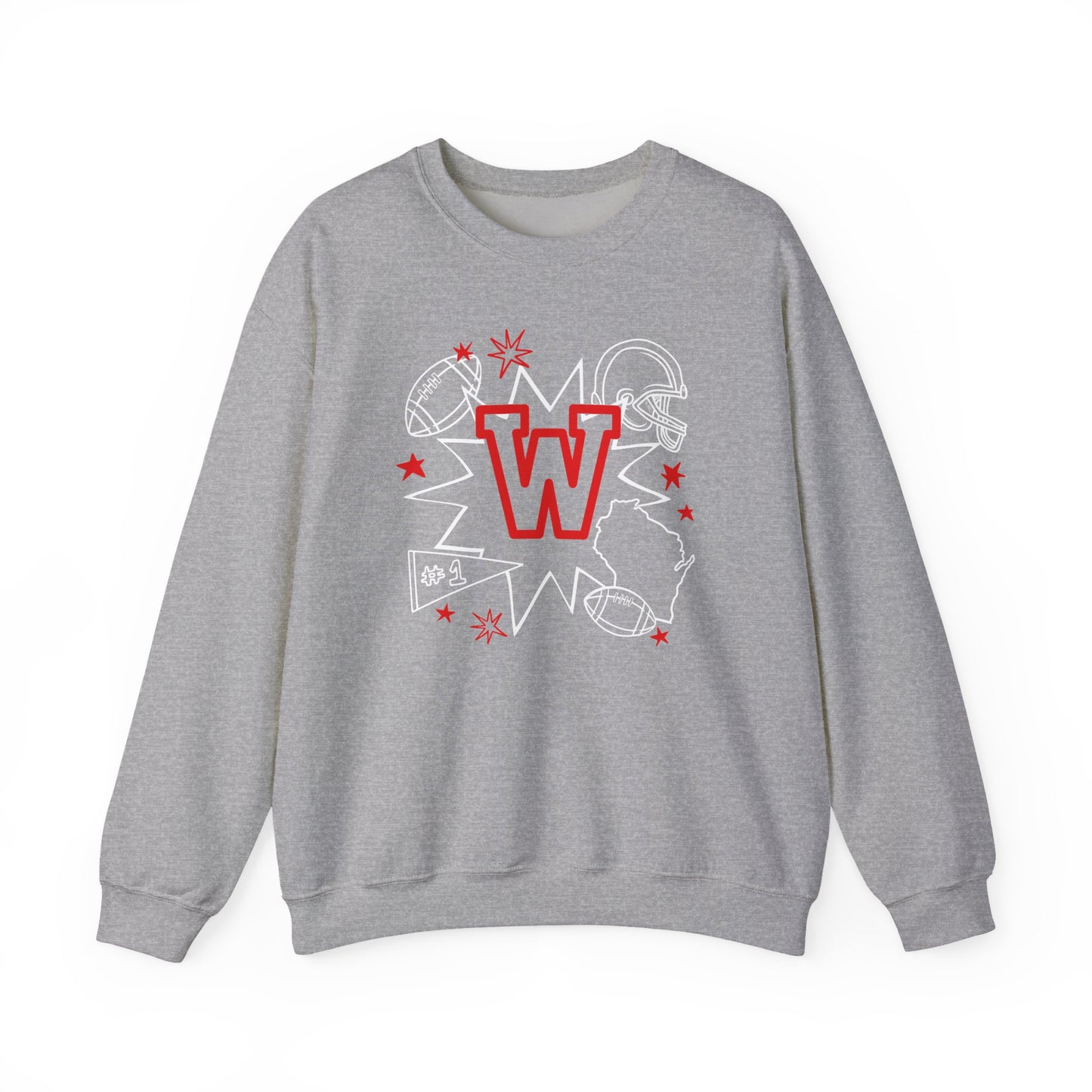 W Doodle Crewneck