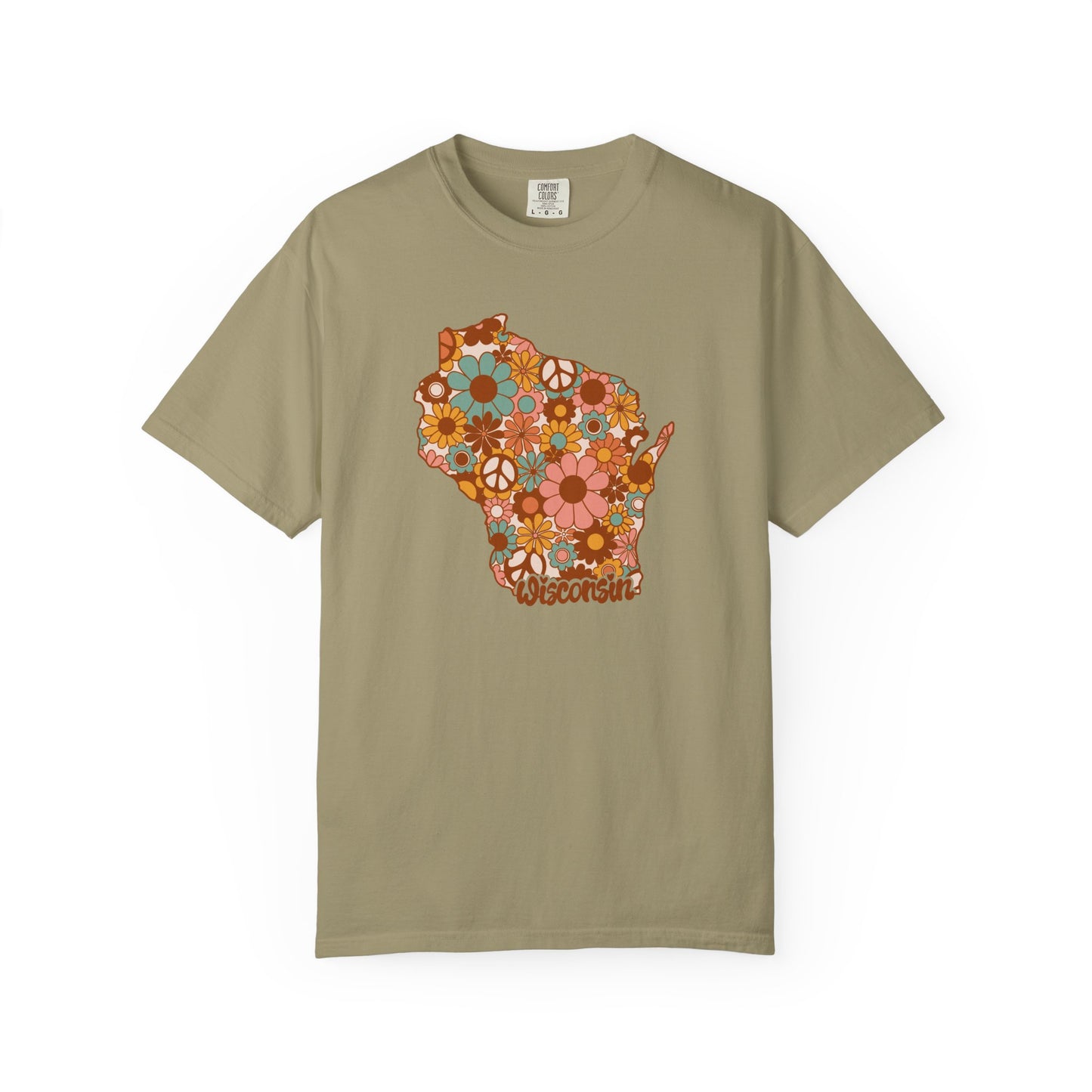 Wisconsin Boho Floral Tee