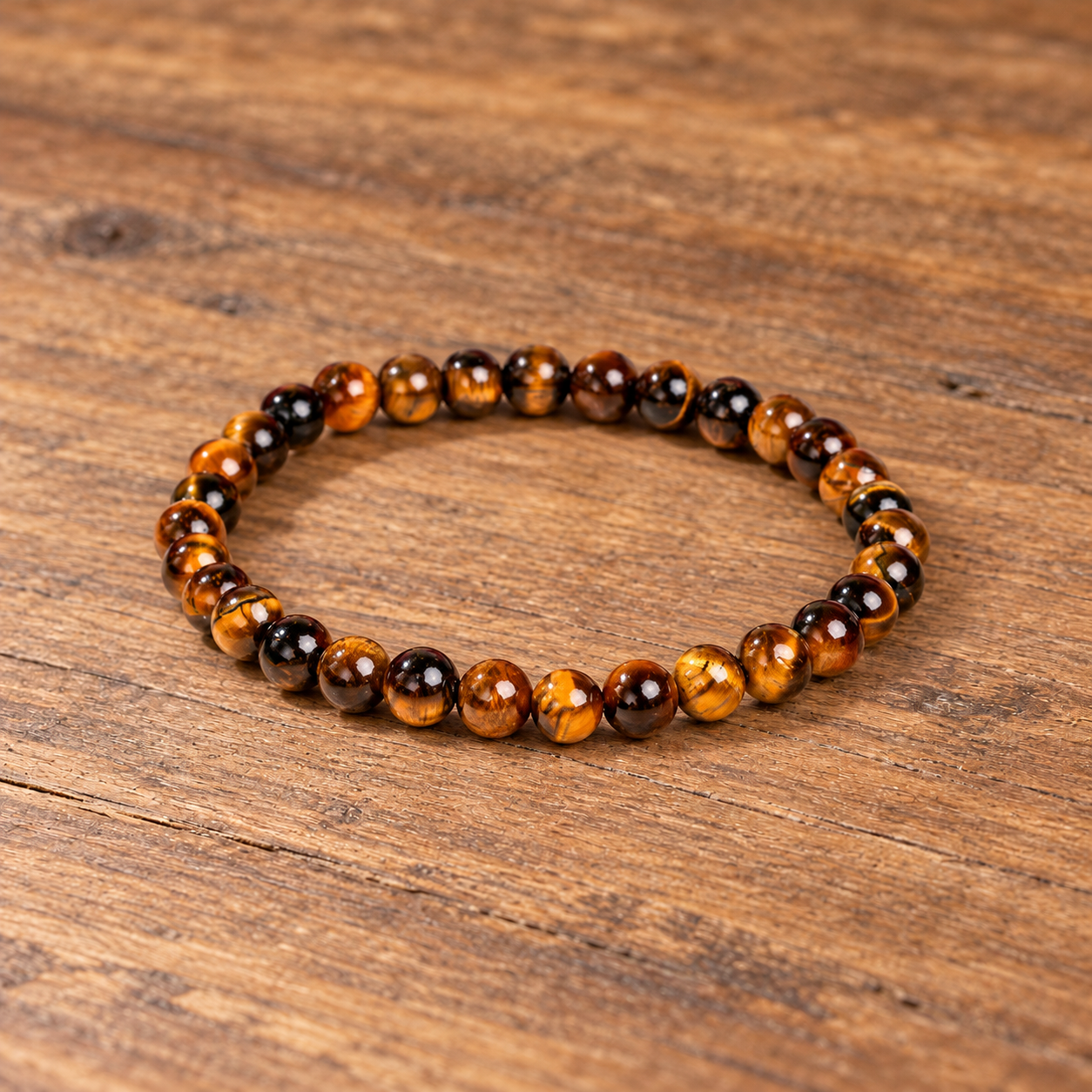 Built to Win | Tiger’s Eye Beaded Bracelet