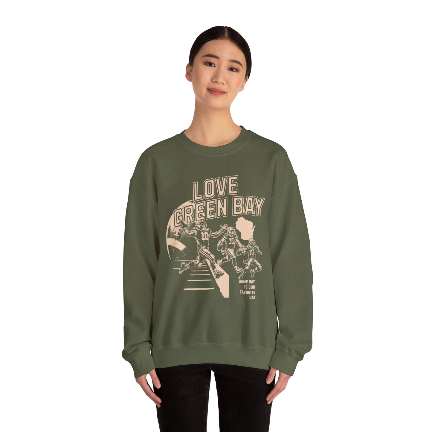 Love Green Bay Crewneck Sweatshirt