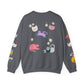Cats & Daisies All-Over Print Crewneck Sweatshirt