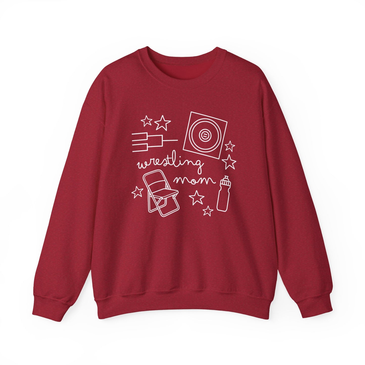 Wrestling Mom Doodle Crewneck - Multiple Colors