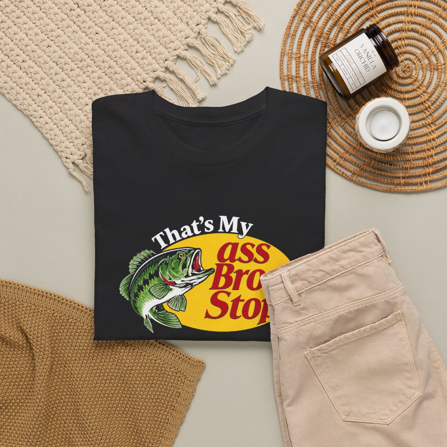 That’s My Ass Bro, Stop T-Shirt | Funny Bass Fishing Tee