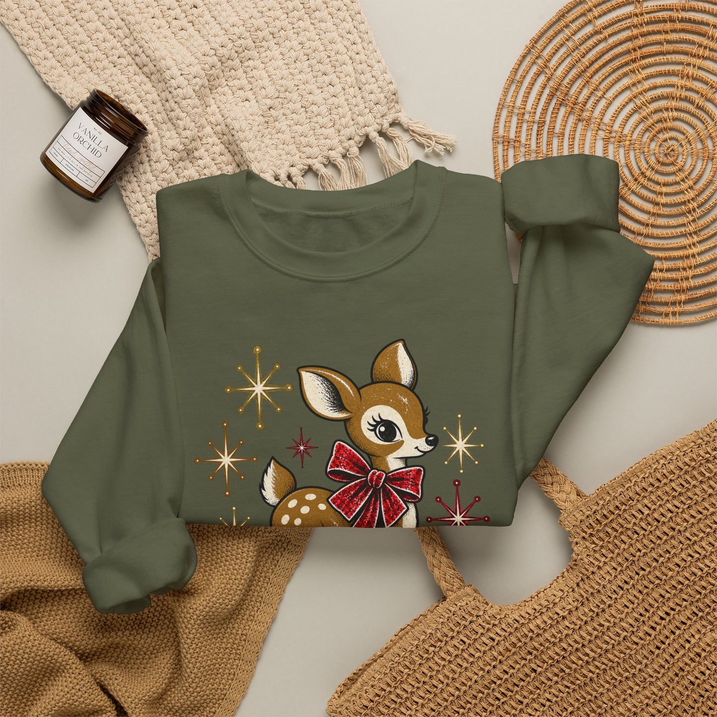 Vintage Deer Christmas Sweatshirt