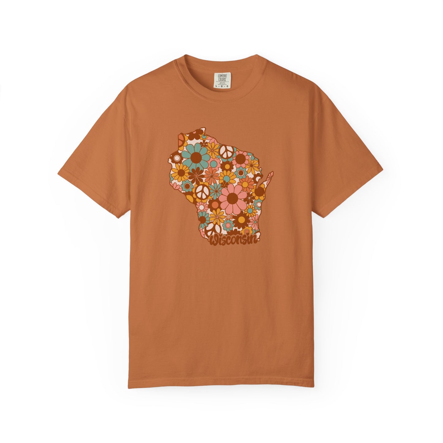 Wisconsin Boho Floral Tee