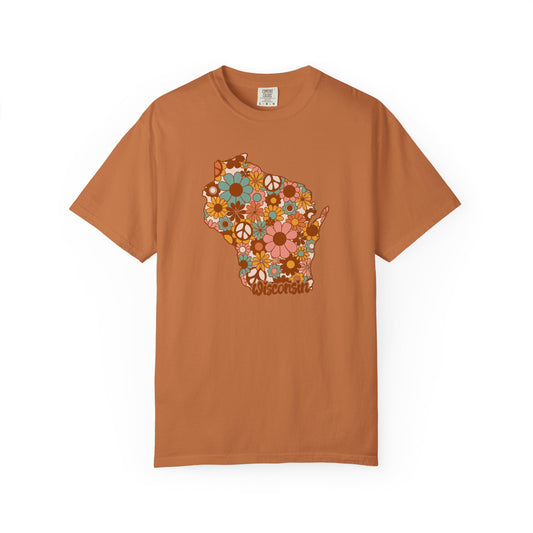 Wisconsin Boho Floral Tee