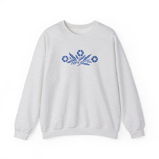Floral Bluefolk Crewneck