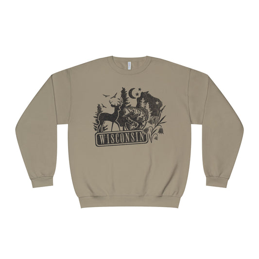 Wisconsin Wildlife Crewneck