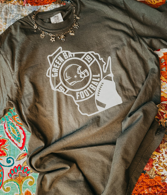 WI Football Comfort Colors