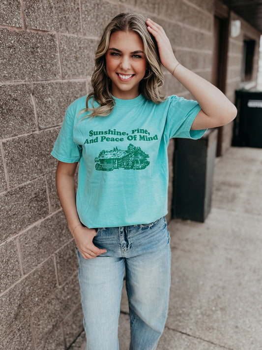 Sunshine, Pine, And Peace Of Mind Tee