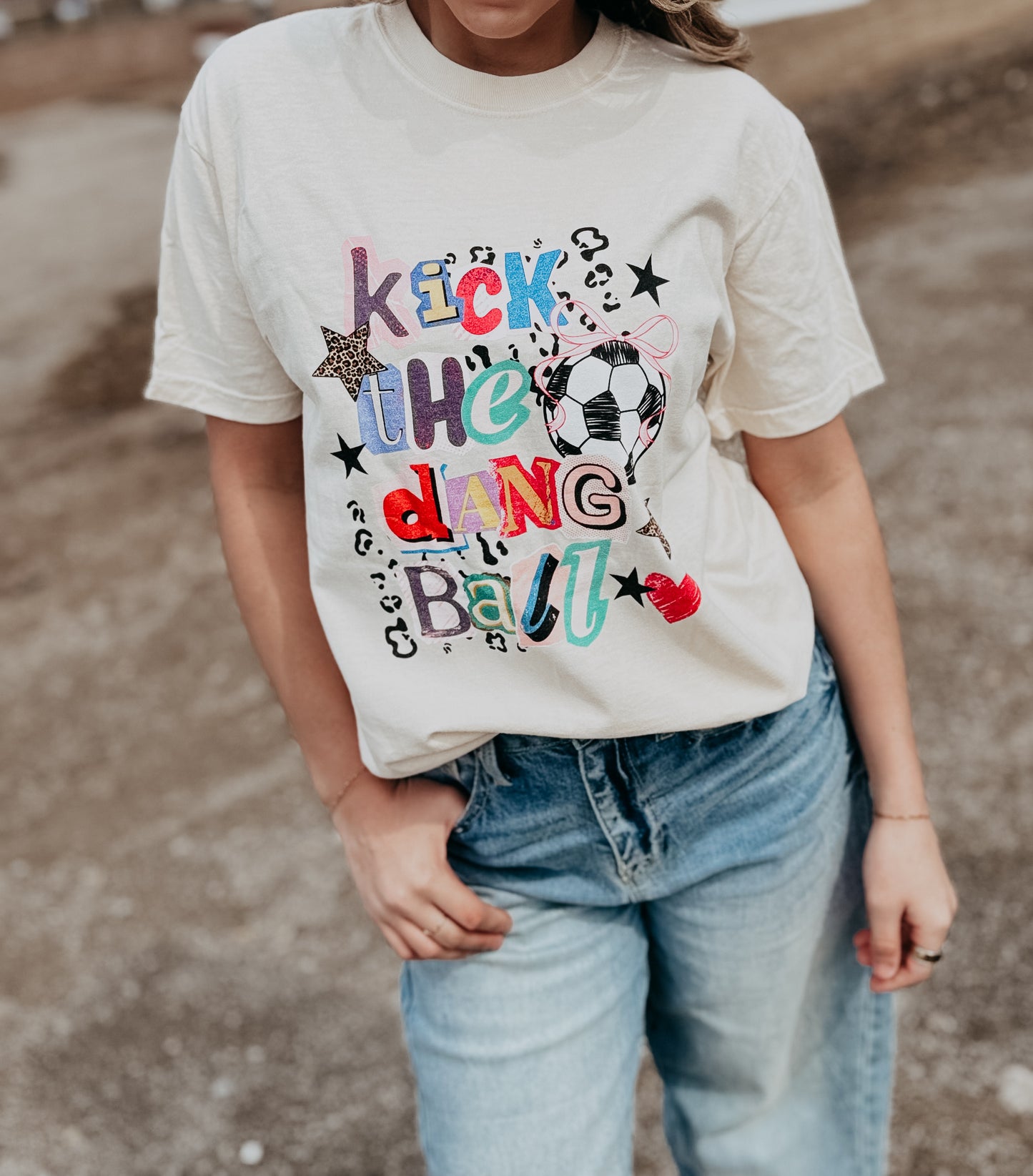 Kick the Dang Ball Soccer Tee